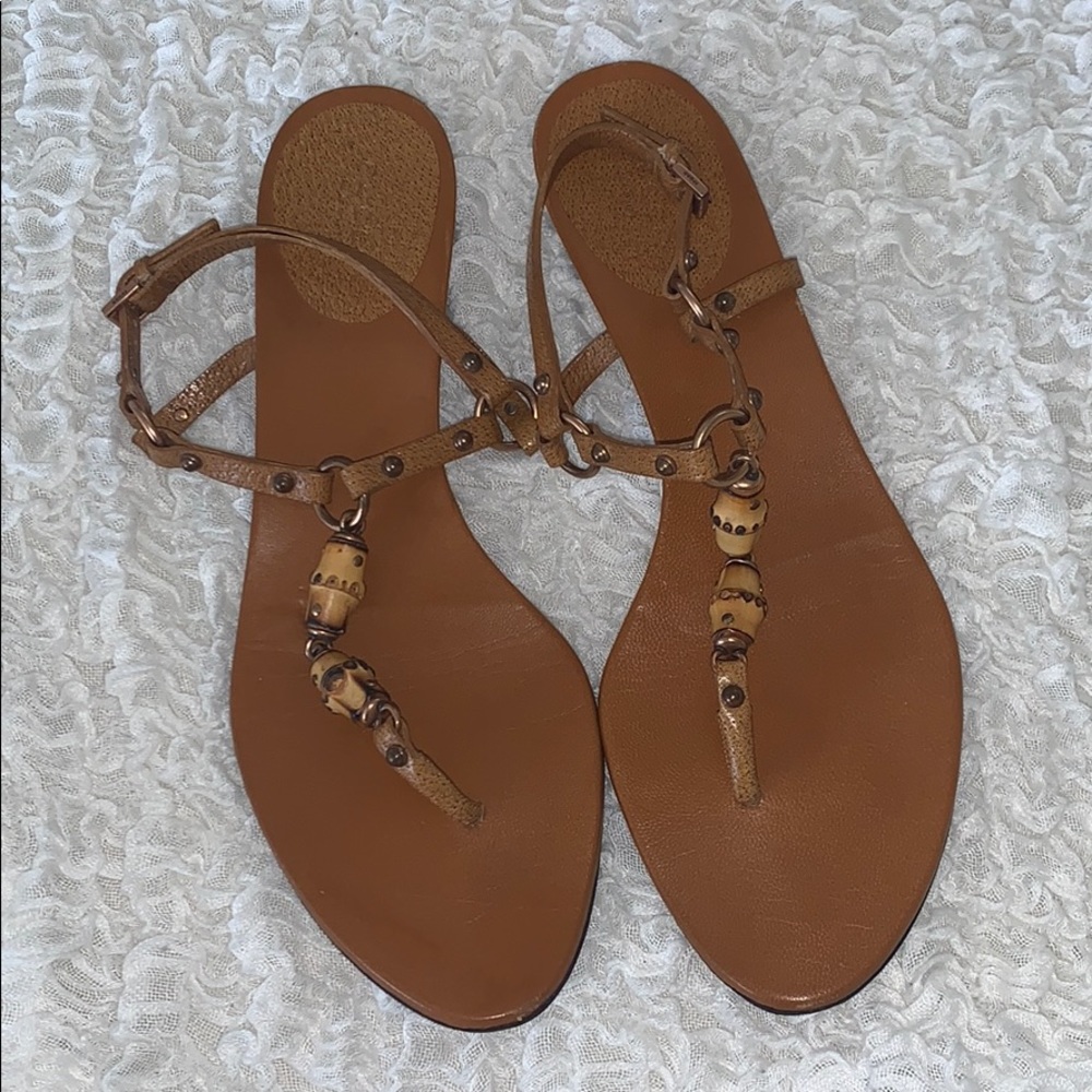 GUCCI BAMBOO FLAT SANDALS